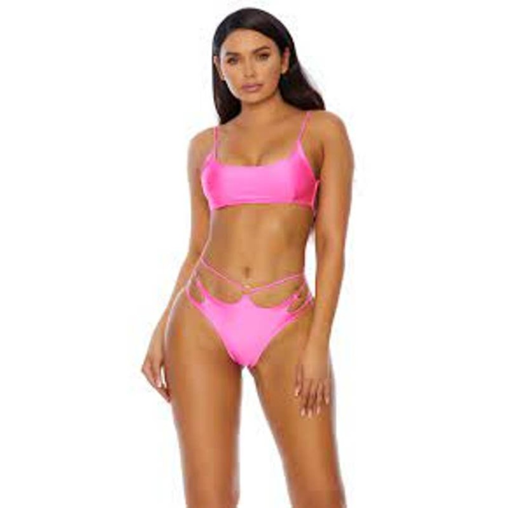 FORPLAY‎ NWT $46 hot pink swimsuit